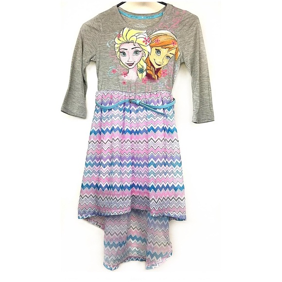 NEW Disney Frozen high low elsa anna dress medium - Picture 1 of 7